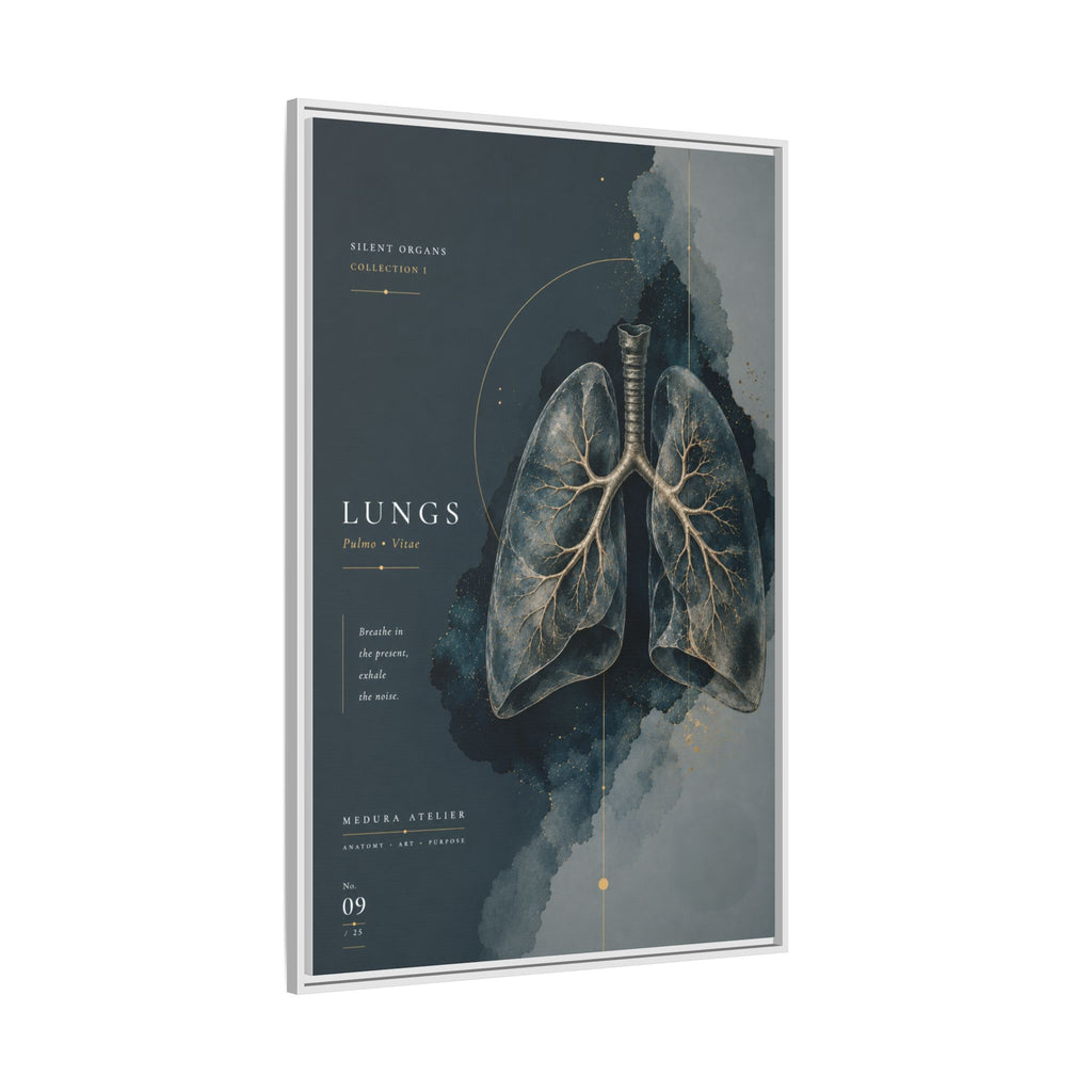 Silent Organs – Lungs Wall Art | Luxury Anatomical Canvas Print | Museum-Inspired Fine Art