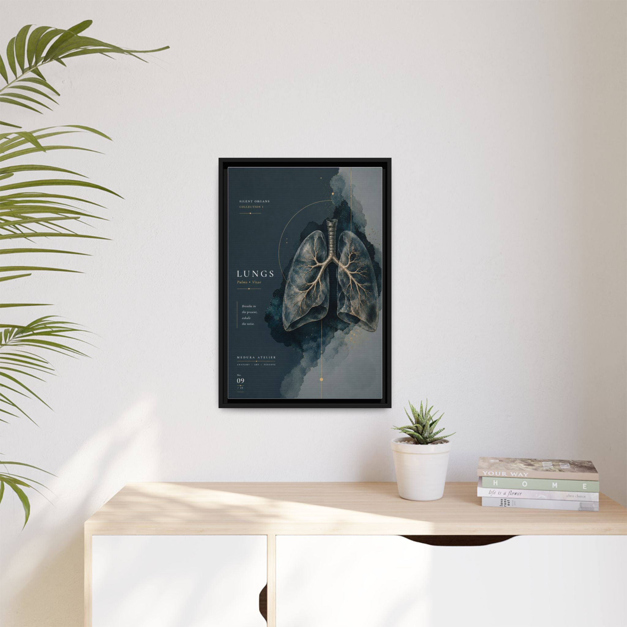 Silent Organs – Lungs Wall Art | Luxury Anatomical Canvas Print | Museum-Inspired Fine Art