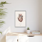 Anatomical Heart Wall Art | Luxury Medical Canvas Print | Museum-Inspired Fine Art