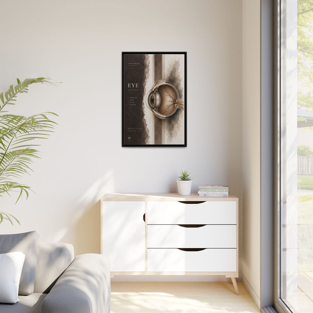 Silent Organs – Eye Wall Art | Luxury Anatomical Canvas Print | Museum-Inspired Fine Art
