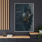 Silent Organs – Liver Wall Art | Luxury Anatomical Canvas Print | Museum-Inspired Fine Art