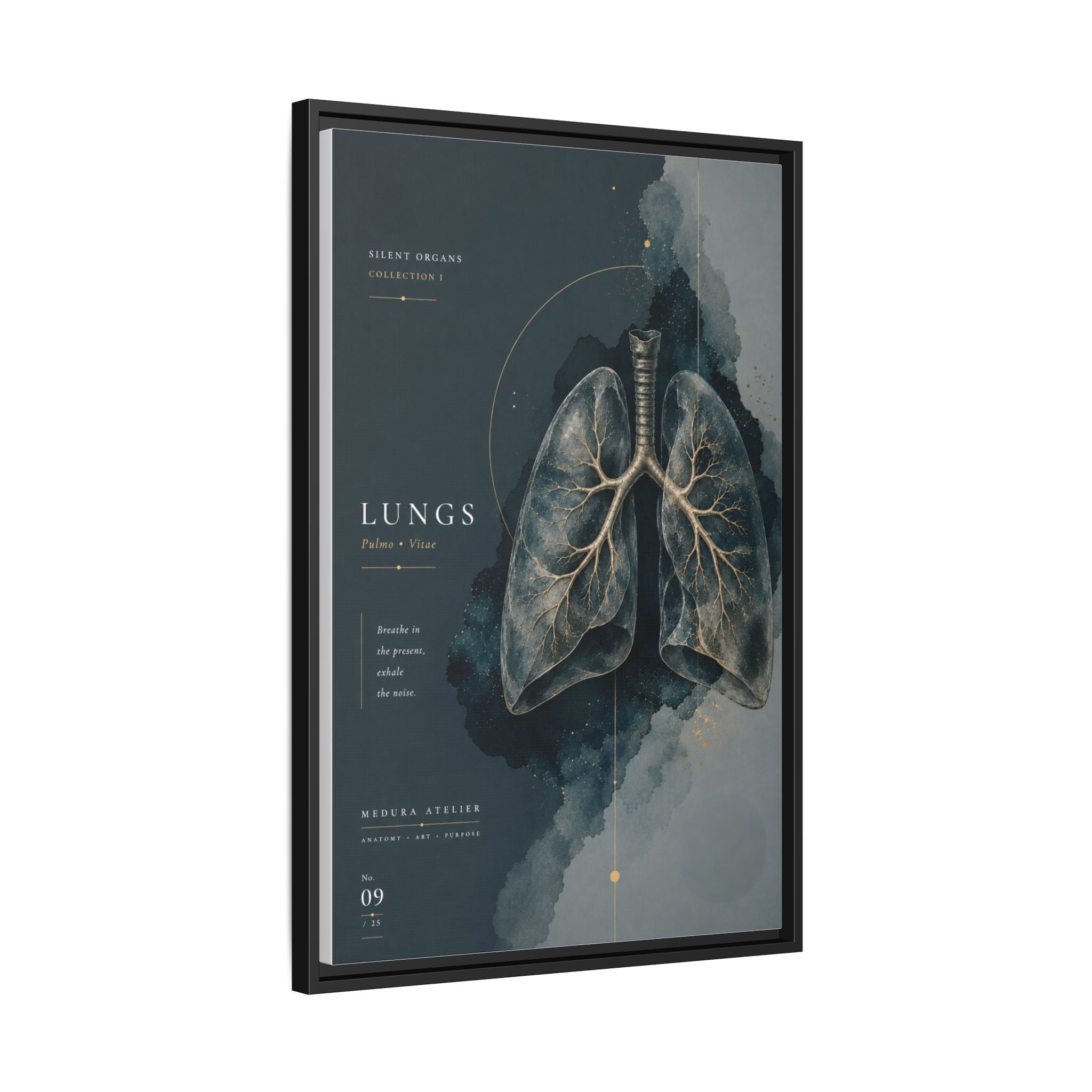 Silent Organs – Lungs Wall Art | Luxury Anatomical Canvas Print | Museum-Inspired Fine Art