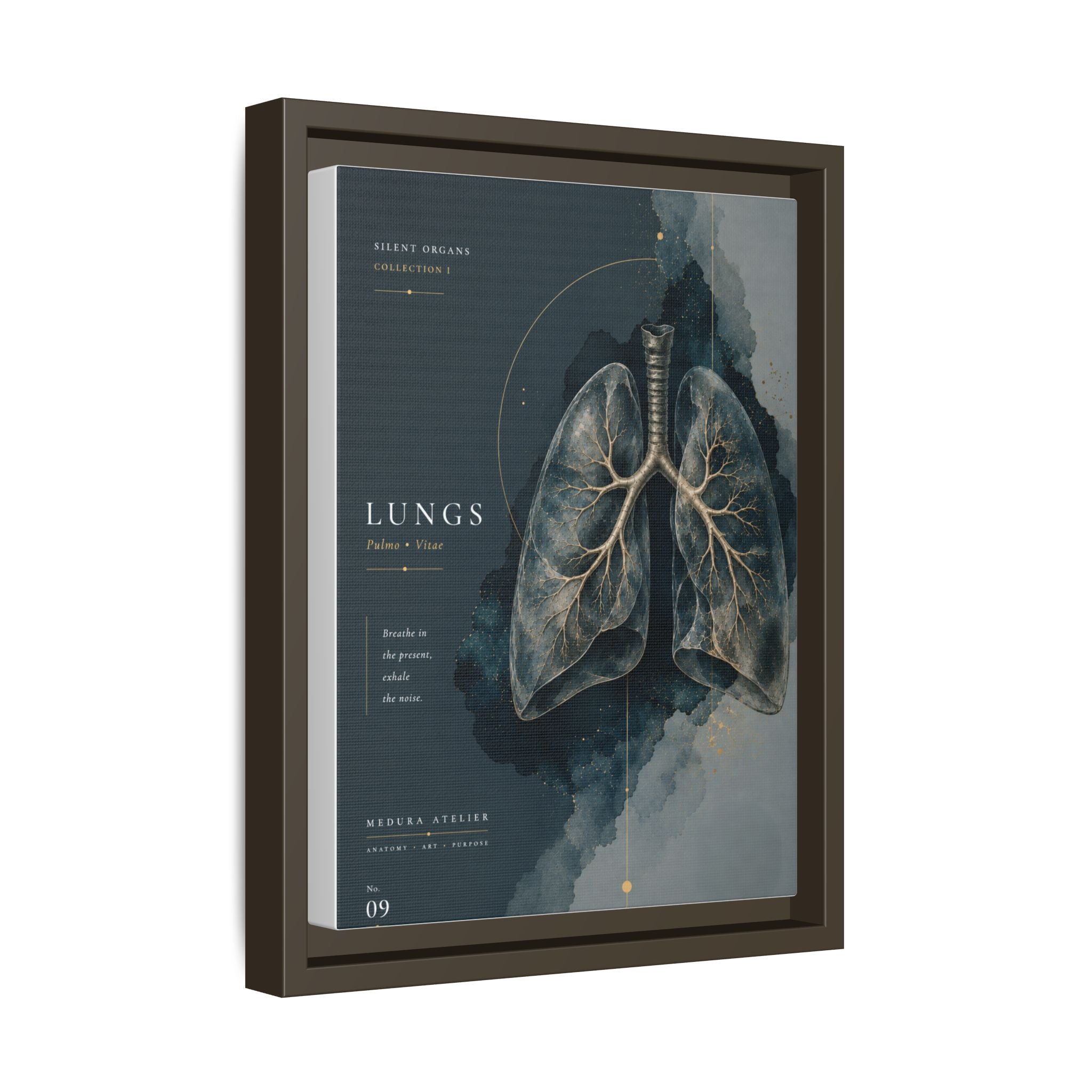 Silent Organs – Lungs Wall Art | Luxury Anatomical Canvas Print | Museum-Inspired Fine Art
