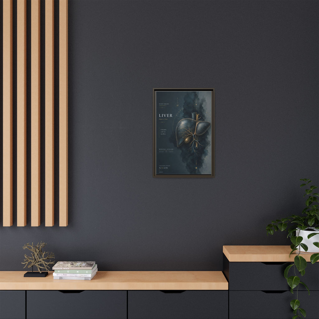 Silent Organs – Liver Wall Art | Luxury Anatomical Canvas Print | Museum-Inspired Fine Art