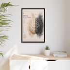 Brain Hemispheres Wall Art | Luxury Neuroscience Canvas Print | Museum-Inspired Fine Art