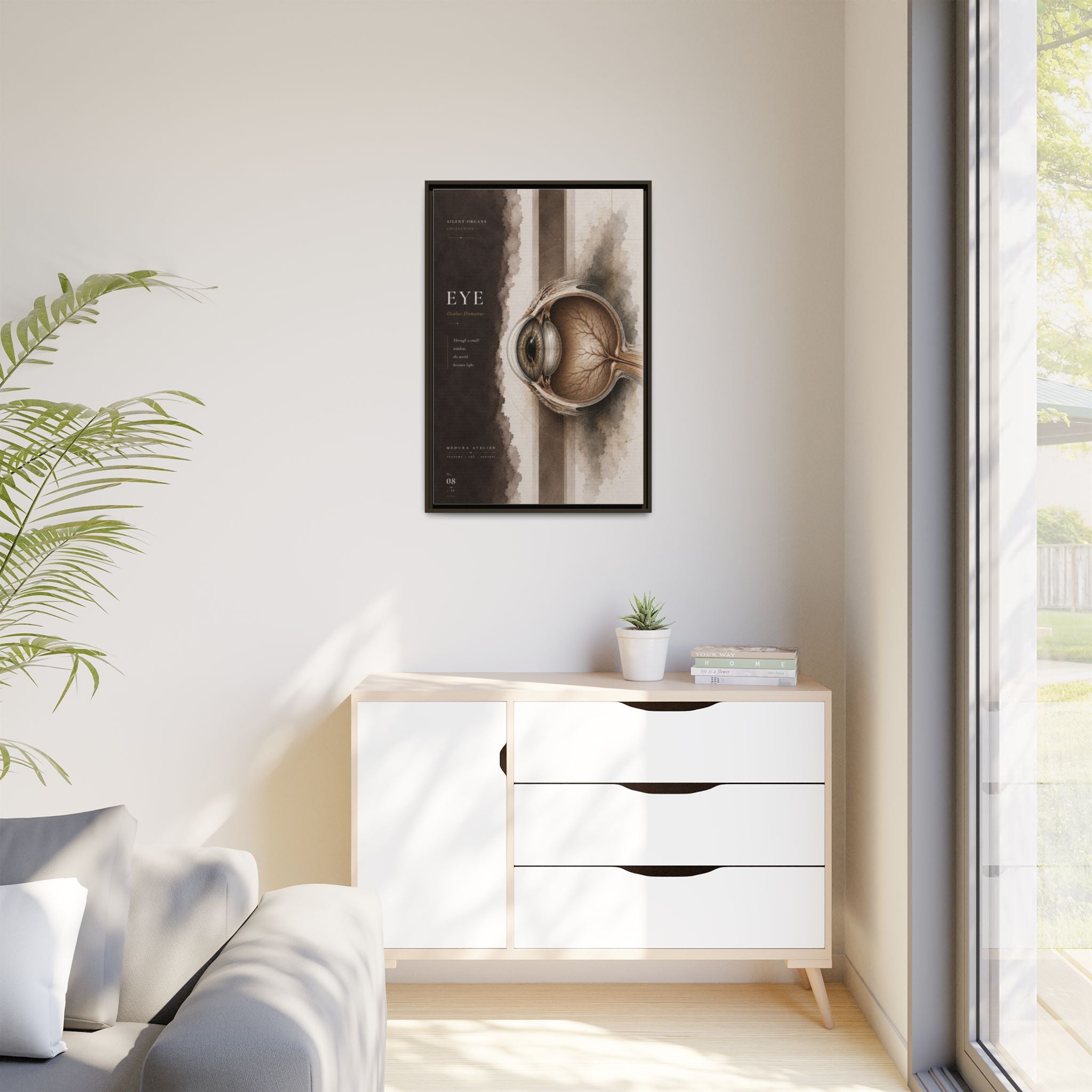 Silent Organs – Eye Wall Art | Luxury Anatomical Canvas Print | Museum-Inspired Fine Art