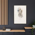Anatomical Foot Skeleton Wall Art | Luxury Podiatry Canvas Print | Museum-Inspired Fine Art