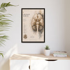 White Matter Brain Wall Art | Luxury Neuroscience Canvas Print | Museum-Inspired Fine Art
