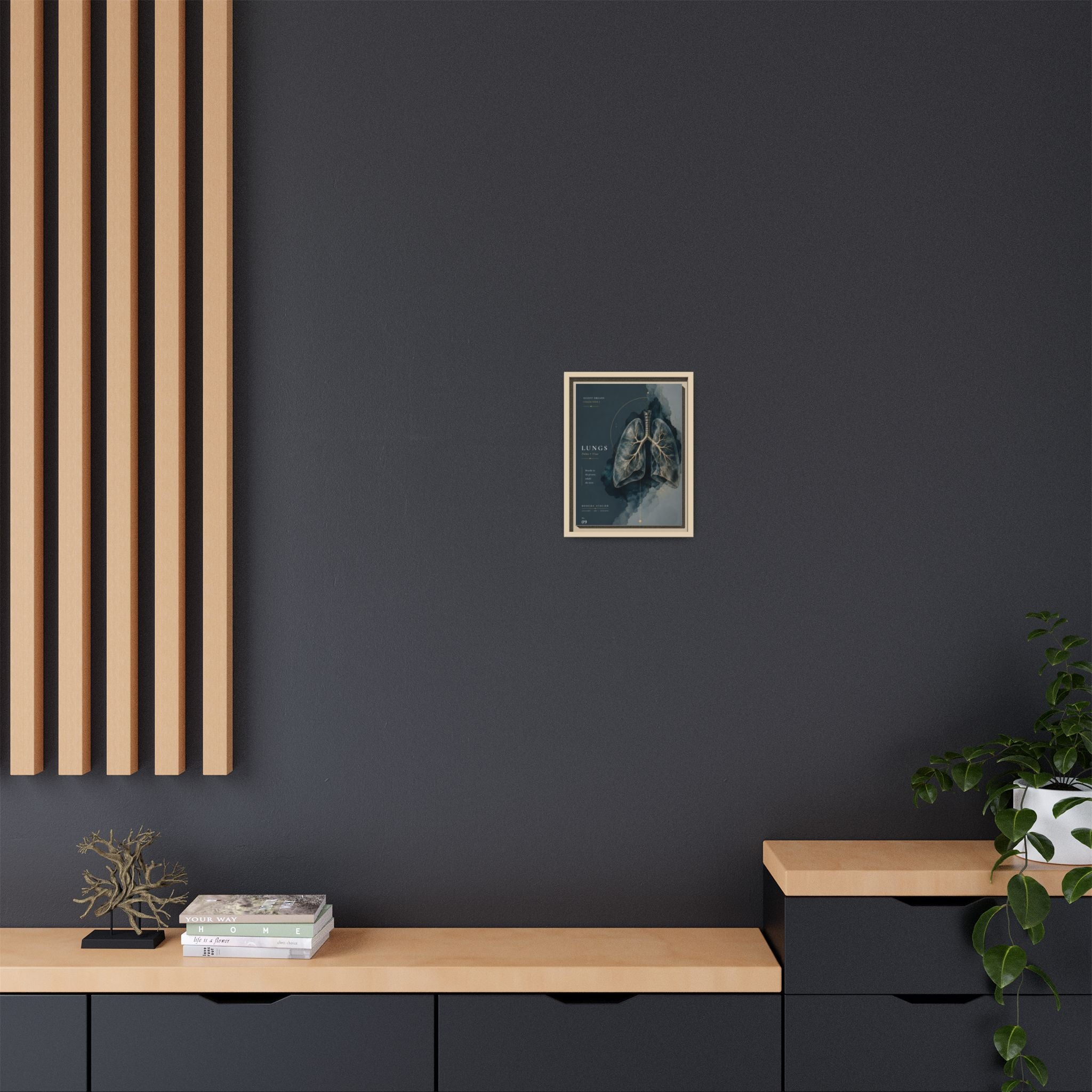 Silent Organs – Lungs Wall Art | Luxury Anatomical Canvas Print | Museum-Inspired Fine Art