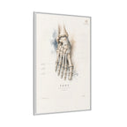 Anatomical Foot Skeleton Wall Art | Luxury Podiatry Canvas Print | Museum-Inspired Fine Art