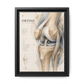 Orthopaedic Knee Anatomy Wall Art | Luxury Orthopedic Canvas Print | Museum-Inspired Fine Art