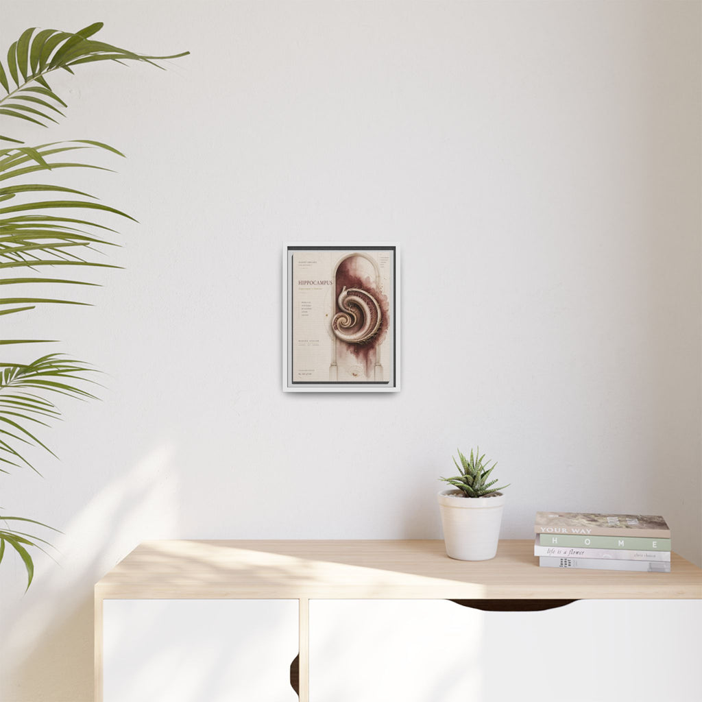 Silent Organs – Hippocampus Wall Art | Luxury Neuroscience Canvas Print | Museum-Inspired Fine Art