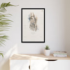 Anatomical Foot Skeleton Wall Art | Luxury Podiatry Canvas Print | Museum-Inspired Fine Art