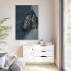 Silent Organs – Lungs Wall Art | Luxury Anatomical Canvas Print | Museum-Inspired Fine Art