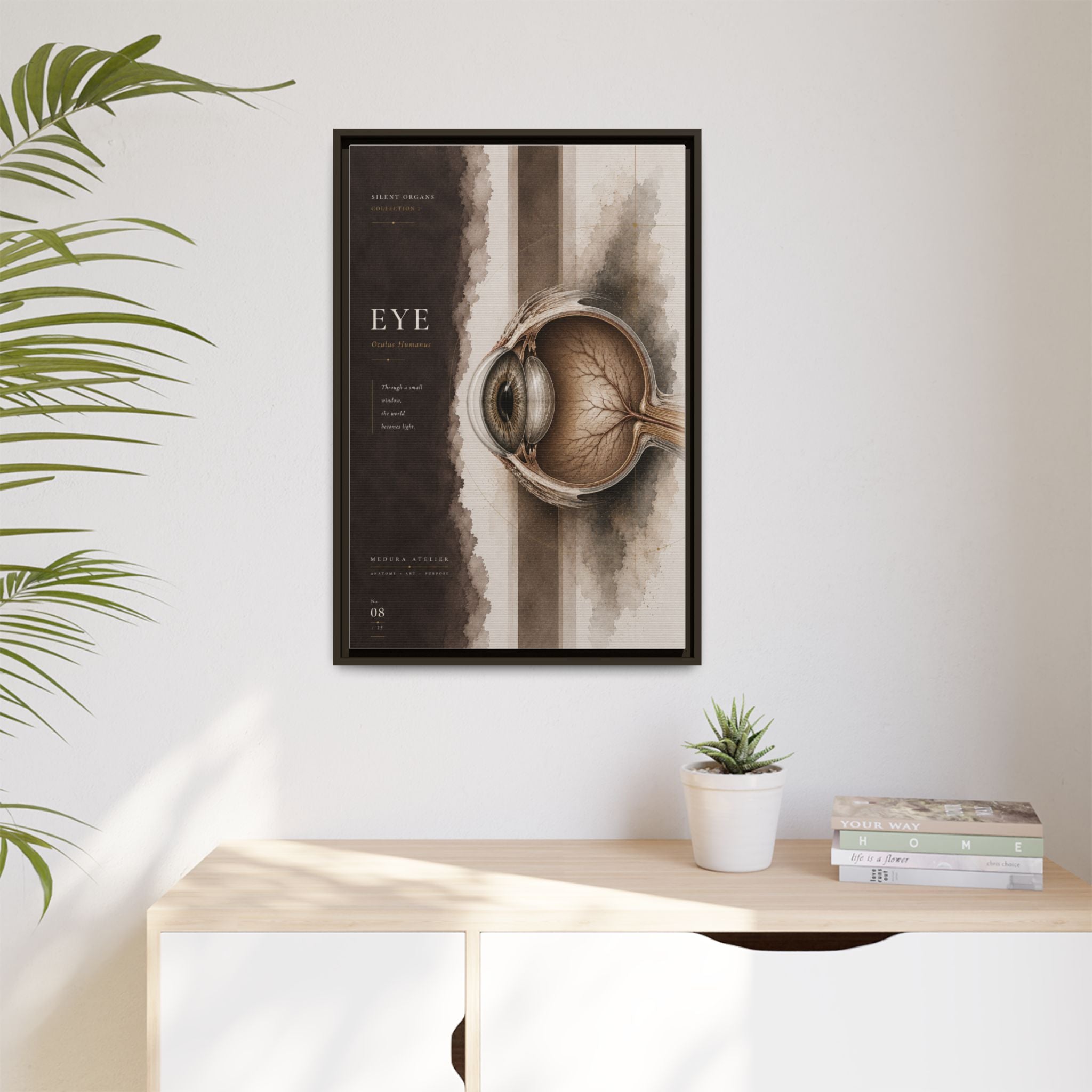 Silent Organs – Eye Wall Art | Luxury Anatomical Canvas Print | Museum-Inspired Fine Art
