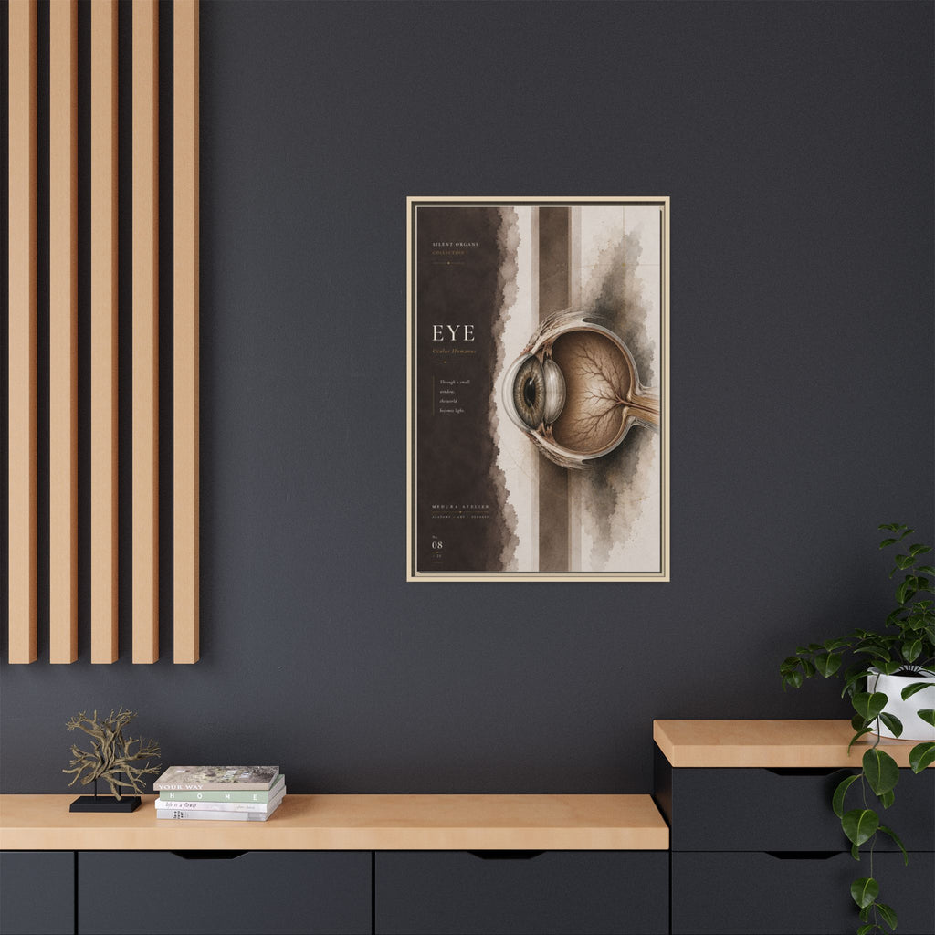Silent Organs – Eye Wall Art | Luxury Anatomical Canvas Print | Museum-Inspired Fine Art
