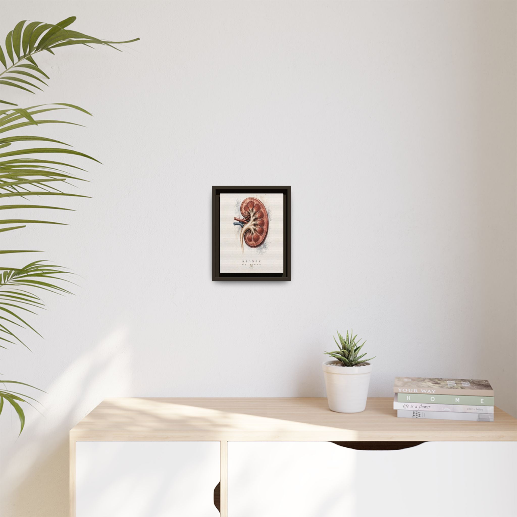 Anatomical Kidney Wall Art | Luxury Nephrology Canvas Print | Museum-Inspired Fine Art