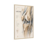 Orthopaedic Knee Anatomy Wall Art | Luxury Orthopedic Canvas Print | Museum-Inspired Fine Art