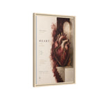 Silent Organs – Heart Wall Art | Luxury Anatomical Canvas Print | Museum-Inspired Fine Art
