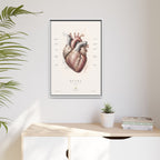 Anatomical Heart Wall Art | Luxury Medical Canvas Print | Museum-Inspired Fine Art
