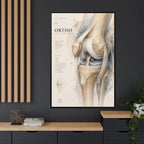 Orthopaedic Knee Anatomy Wall Art | Luxury Orthopedic Canvas Print | Museum-Inspired Fine Art