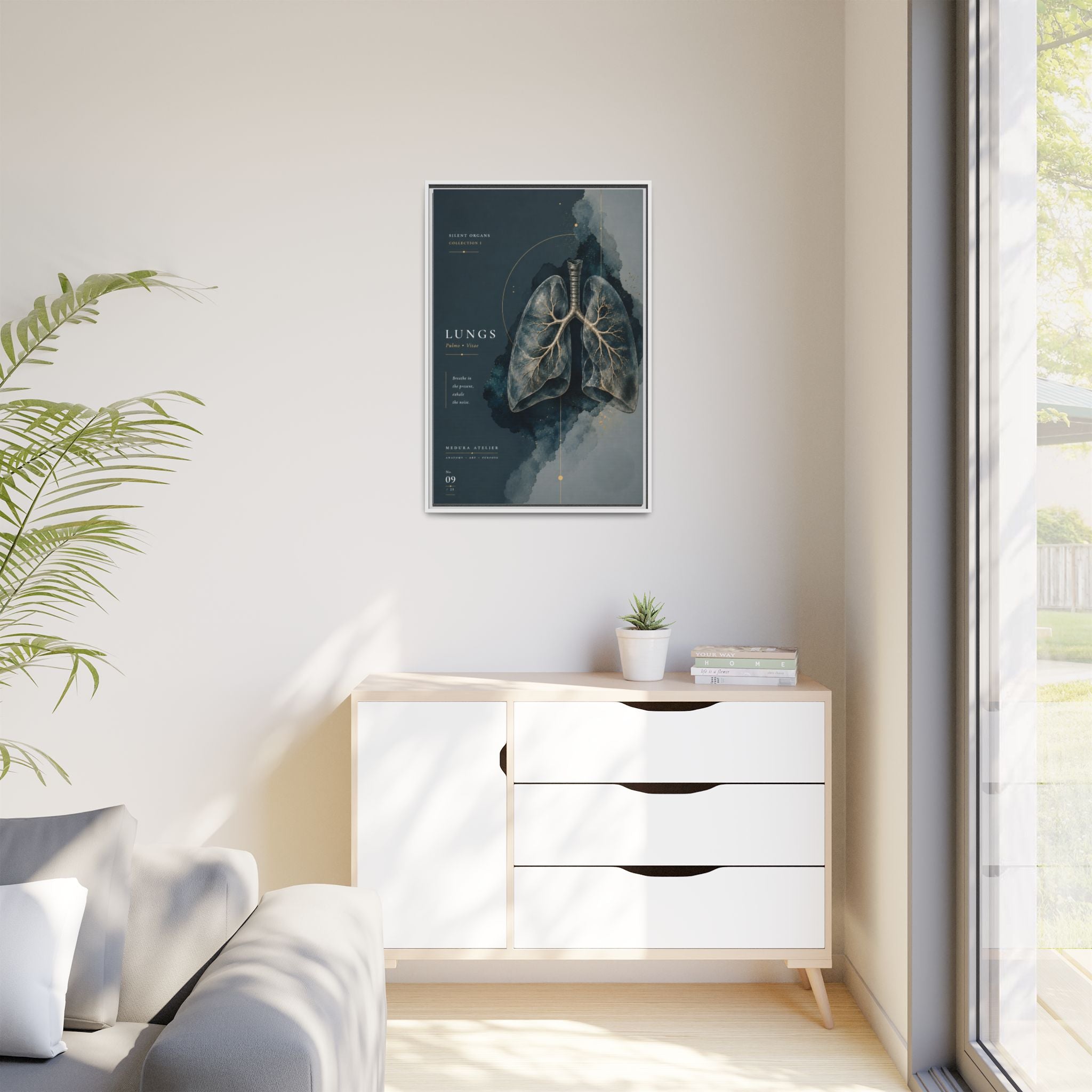 Silent Organs – Lungs Wall Art | Luxury Anatomical Canvas Print | Museum-Inspired Fine Art