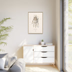Anatomical Hand Skeleton Wall Art | Luxury Orthopaedic Canvas Print | Museum-Inspired Fine Art