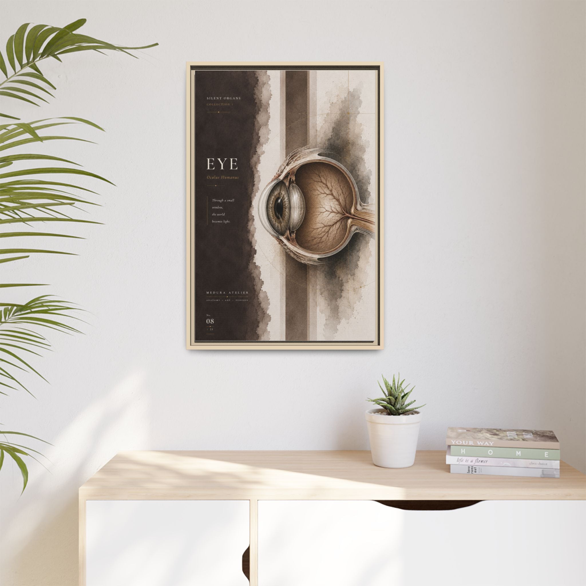 Silent Organs – Eye Wall Art | Luxury Anatomical Canvas Print | Museum-Inspired Fine Art