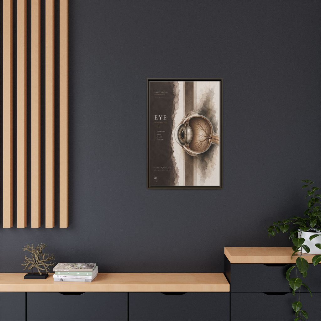 Silent Organs – Eye Wall Art | Luxury Anatomical Canvas Print | Museum-Inspired Fine Art