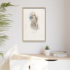 Anatomical Foot Skeleton Wall Art | Luxury Podiatry Canvas Print | Museum-Inspired Fine Art