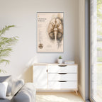 White Matter Brain Wall Art | Luxury Neuroscience Canvas Print | Museum-Inspired Fine Art
