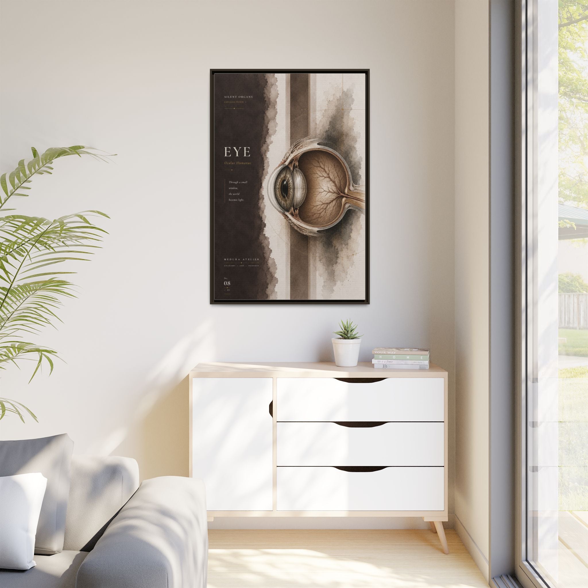 Silent Organs – Eye Wall Art | Luxury Anatomical Canvas Print | Museum-Inspired Fine Art