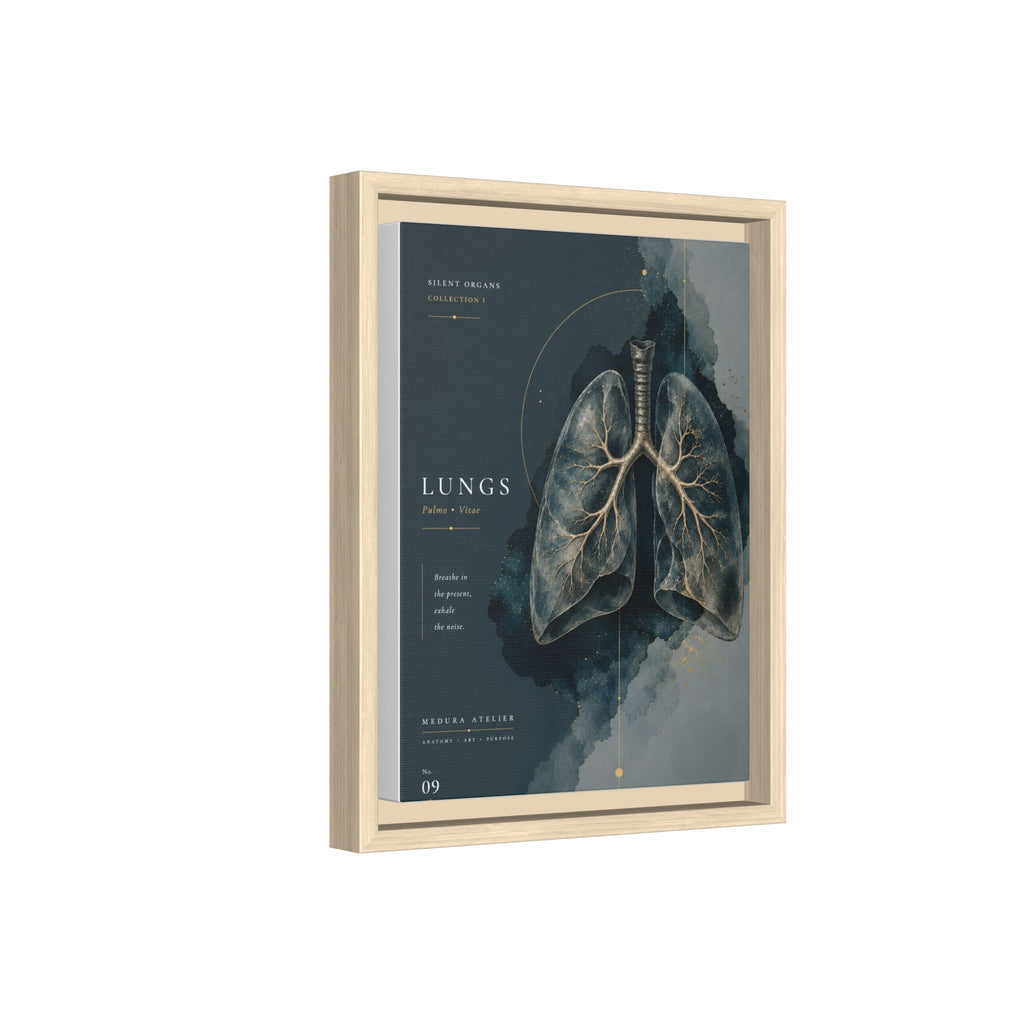 Silent Organs – Lungs Wall Art | Luxury Anatomical Canvas Print | Museum-Inspired Fine Art