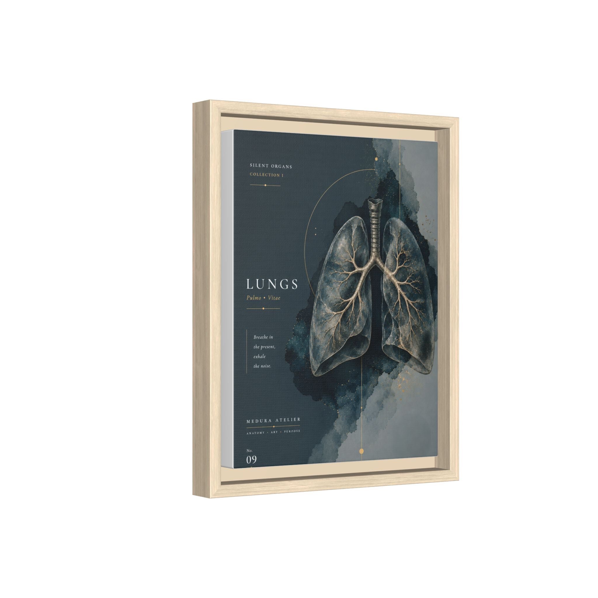 Silent Organs – Lungs Wall Art | Luxury Anatomical Canvas Print | Museum-Inspired Fine Art
