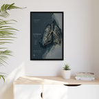 Silent Organs – Lungs Wall Art | Luxury Anatomical Canvas Print | Museum-Inspired Fine Art