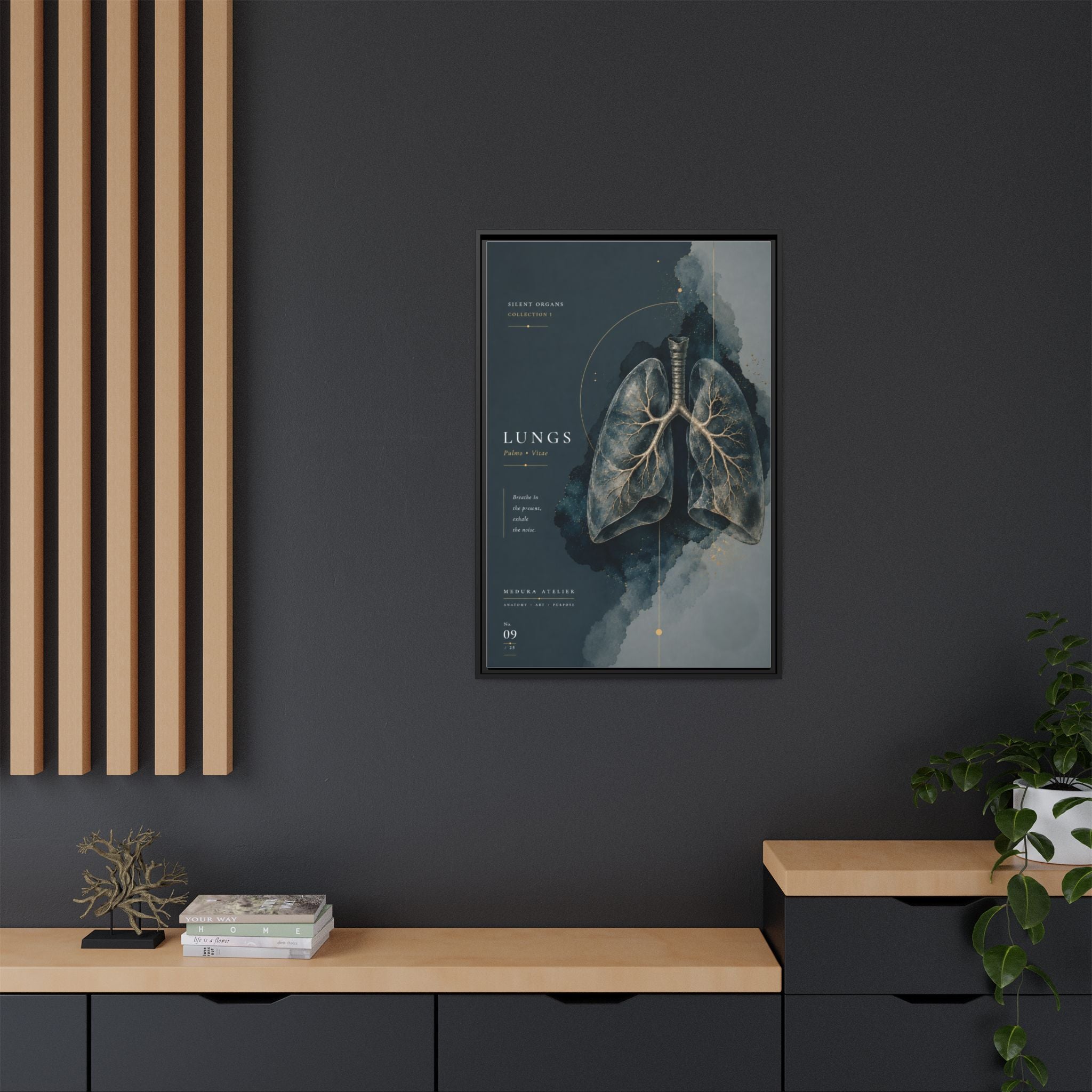 Silent Organs – Lungs Wall Art | Luxury Anatomical Canvas Print | Museum-Inspired Fine Art