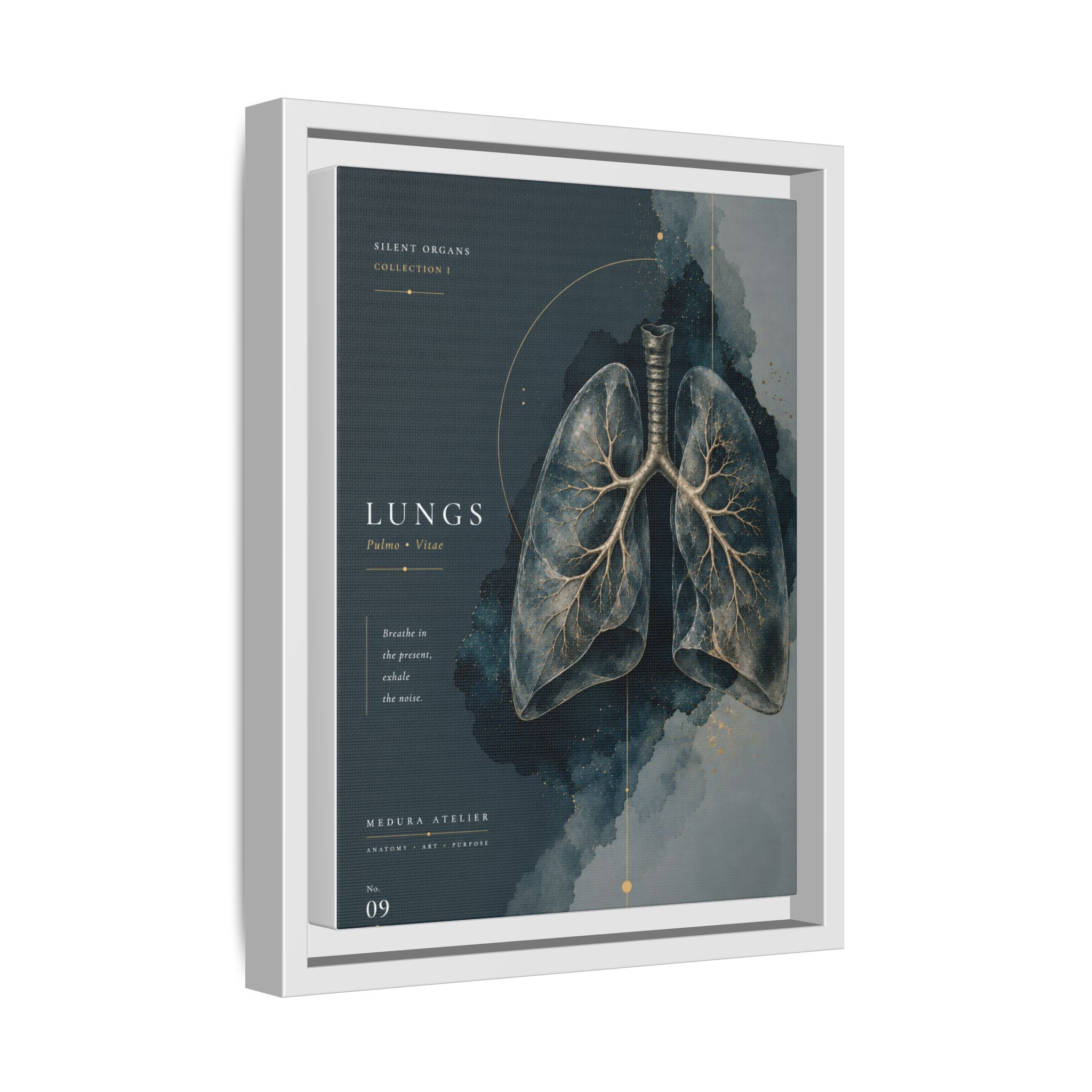 Silent Organs – Lungs Wall Art | Luxury Anatomical Canvas Print | Museum-Inspired Fine Art