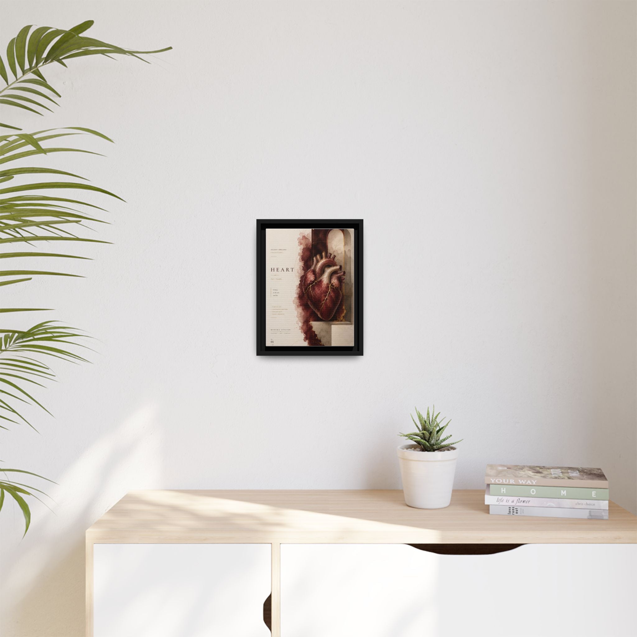 Silent Organs – Heart Wall Art | Luxury Anatomical Canvas Print | Museum-Inspired Fine Art