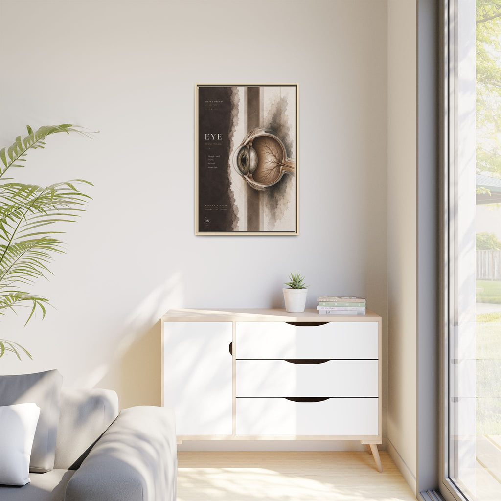 Silent Organs – Eye Wall Art | Luxury Anatomical Canvas Print | Museum-Inspired Fine Art