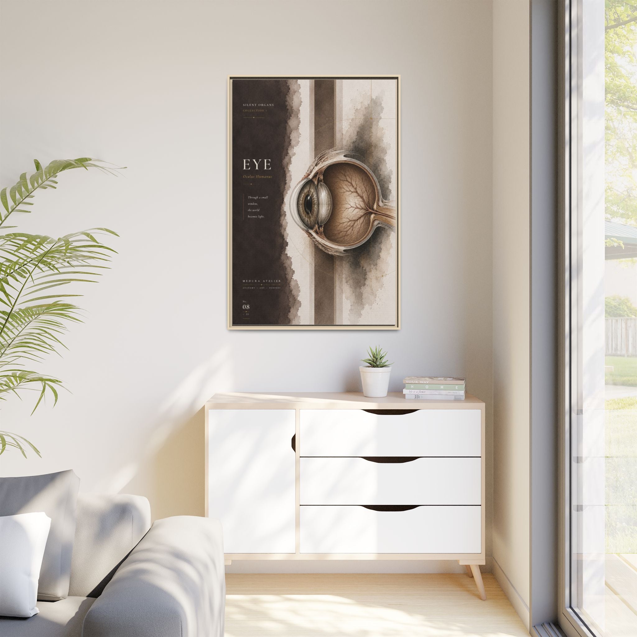 Silent Organs – Eye Wall Art | Luxury Anatomical Canvas Print | Museum-Inspired Fine Art