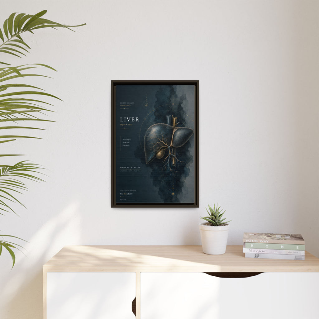 Silent Organs – Liver Wall Art | Luxury Anatomical Canvas Print | Museum-Inspired Fine Art