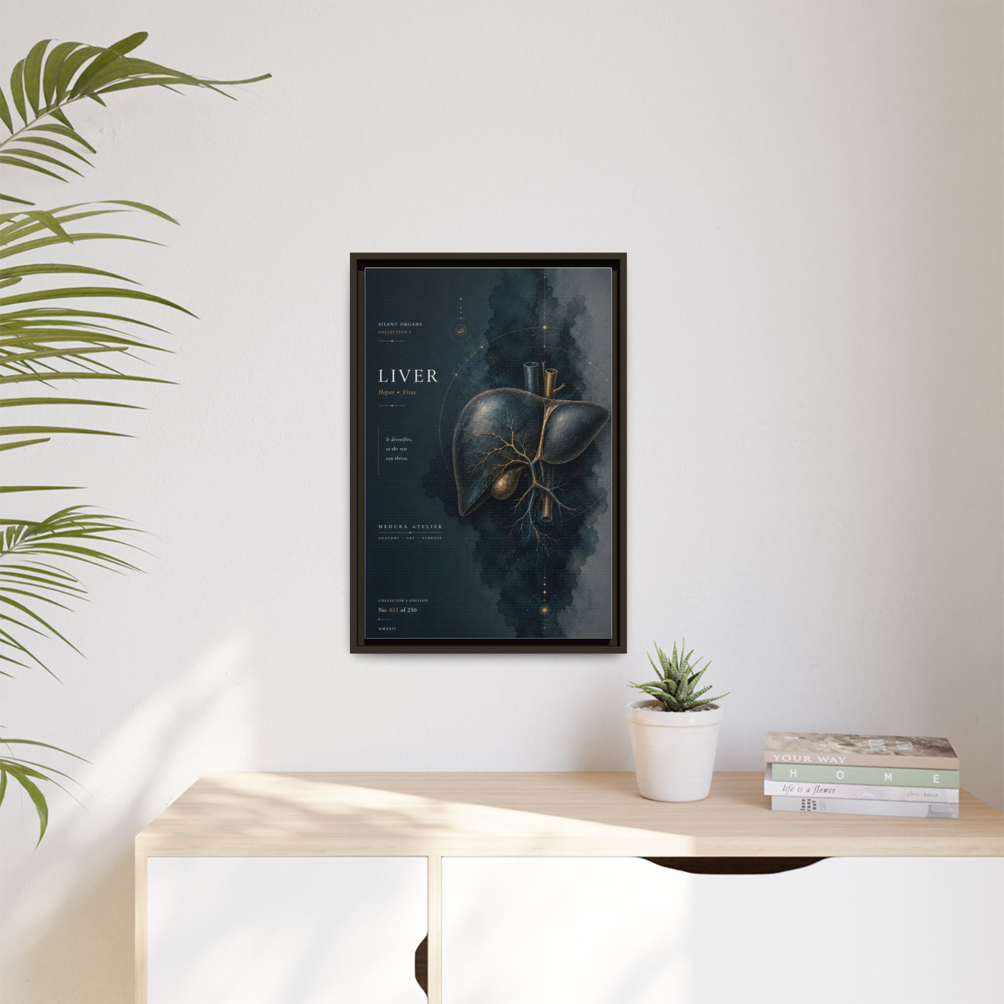 Silent Organs – Liver Wall Art | Luxury Anatomical Canvas Print | Museum-Inspired Fine Art
