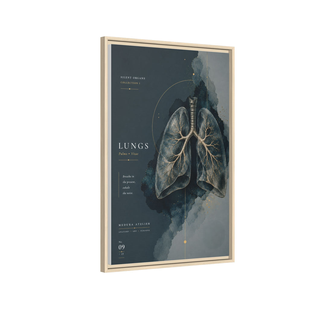 Silent Organs – Lungs Wall Art | Luxury Anatomical Canvas Print | Museum-Inspired Fine Art