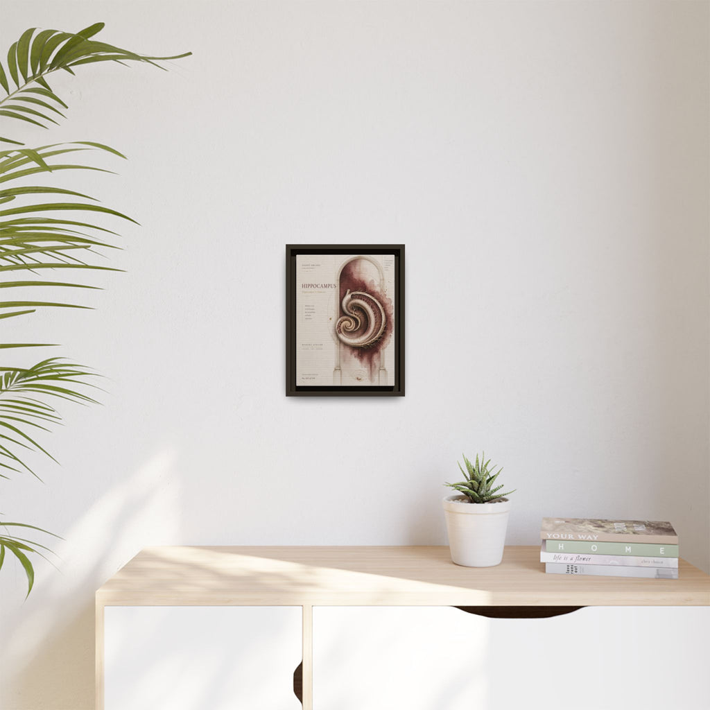 Silent Organs – Hippocampus Wall Art | Luxury Neuroscience Canvas Print | Museum-Inspired Fine Art