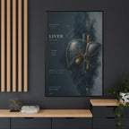 Silent Organs – Liver Wall Art | Luxury Anatomical Canvas Print | Museum-Inspired Fine Art