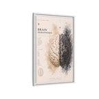 Brain Hemispheres Wall Art | Luxury Neuroscience Canvas Print | Museum-Inspired Fine Art