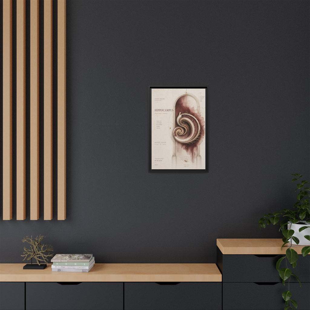 Silent Organs – Hippocampus Wall Art | Luxury Neuroscience Canvas Print | Museum-Inspired Fine Art