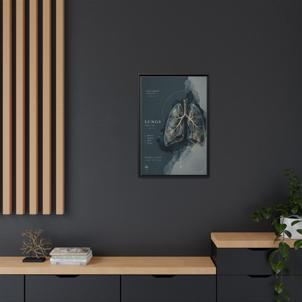 Silent Organs – Lungs Wall Art | Luxury Anatomical Canvas Print | Museum-Inspired Fine Art