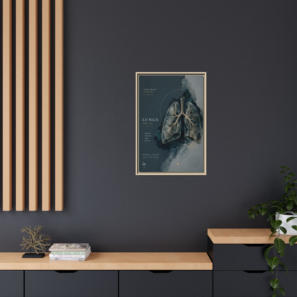 Silent Organs – Lungs Wall Art | Luxury Anatomical Canvas Print | Museum-Inspired Fine Art