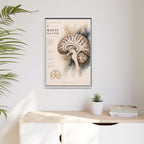 White Matter Brain Wall Art | Luxury Neuroscience Canvas Print | Museum-Inspired Fine Art